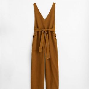 Alex Mill Ollie Overall In Upcycled Denim Golden Khaki